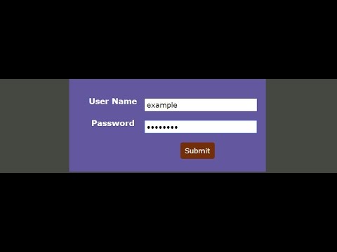 HTML form with input type submit button || HTML and CSS