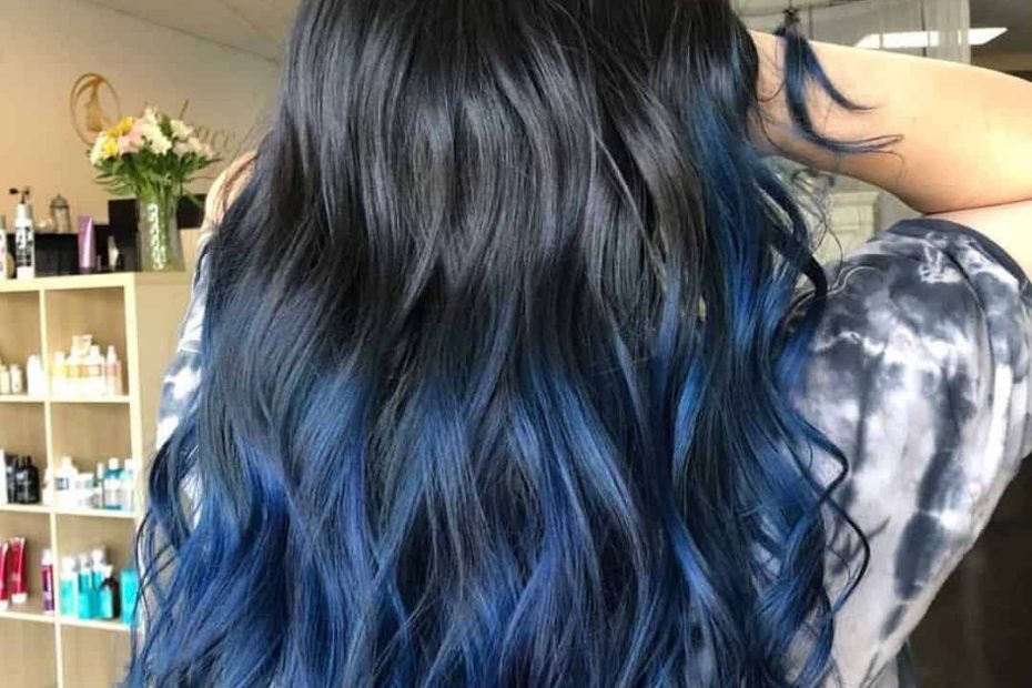 Top 30 Stylish Black & Blue Hair Ideas For Younger Women (2023 Update) | Blue  Hair Highlights, Hair Dye Tips, Hair Color Underneath