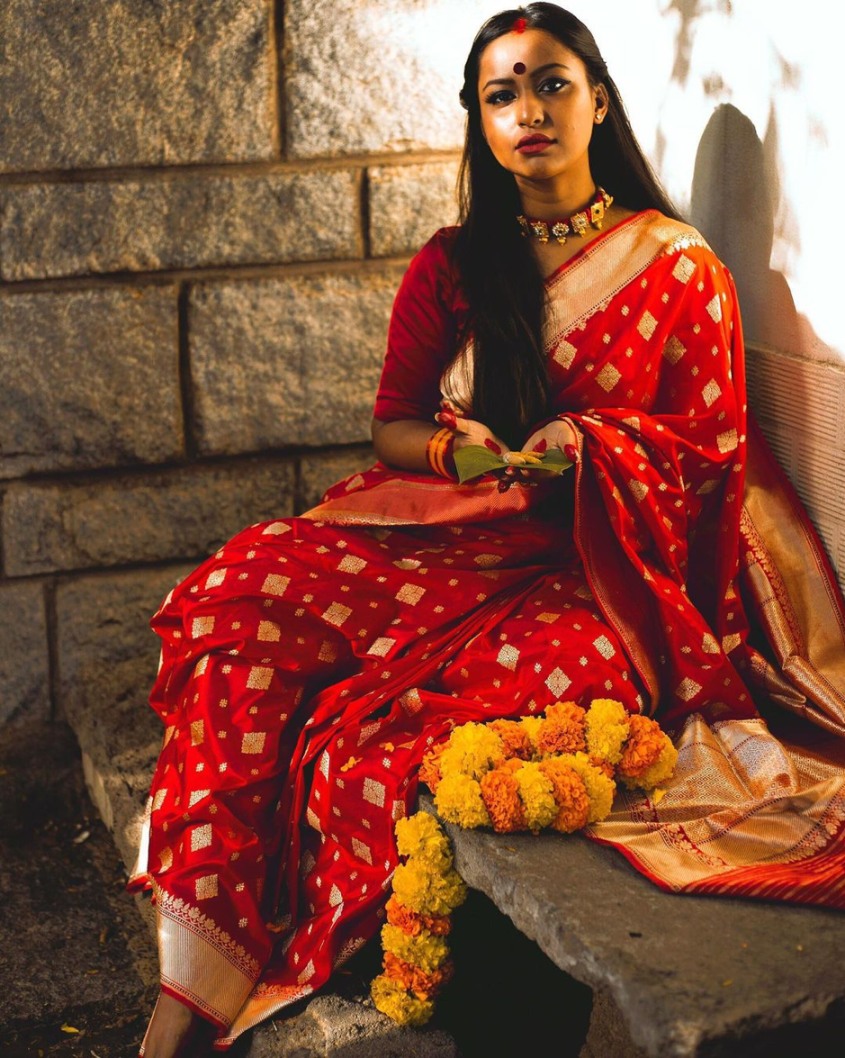 22 Gorgeous Brides In Sarees - Bridal Saree Styles