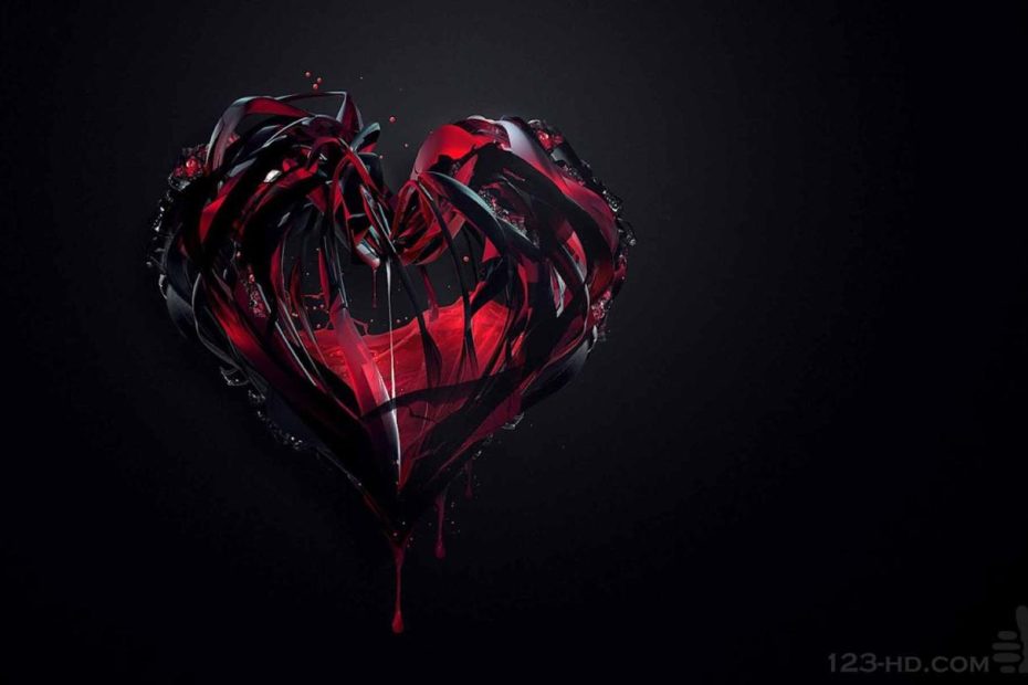 Black And Red Heart Wallpapers - Top Free Black And Red Heart Backgrounds -  Wallpaperaccess