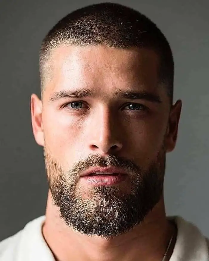 Top 15 Buzz Cut Hairstyles According To Beard & Face Shapes