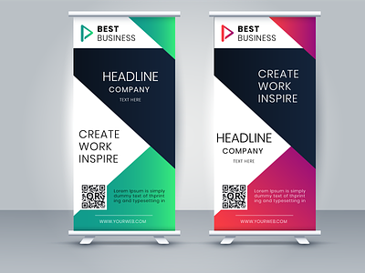 Roll Up Banners Designs, Themes, Templates And Downloadable Graphic  Elements On Dribbble