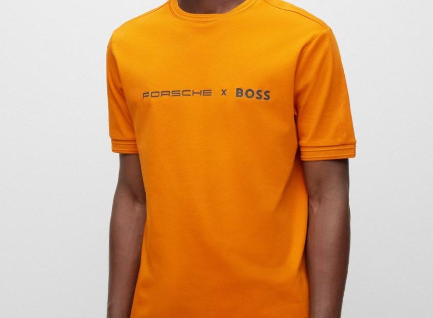 Boss - Porsche X Boss Slim-Fit T-Shirt With Exclusive Branding