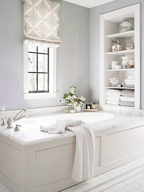 21 White Bathroom Ideas For A Sparkling Space | White Bathroom Designs,  White Bathroom, Bathroom Design