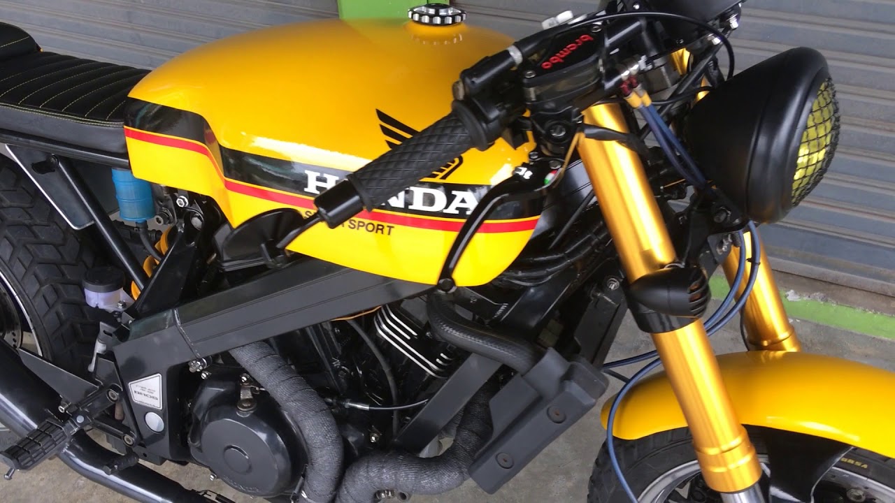 Honda Bros 400 Custom Cafe Racer Present By Eng Customs Project - Youtube