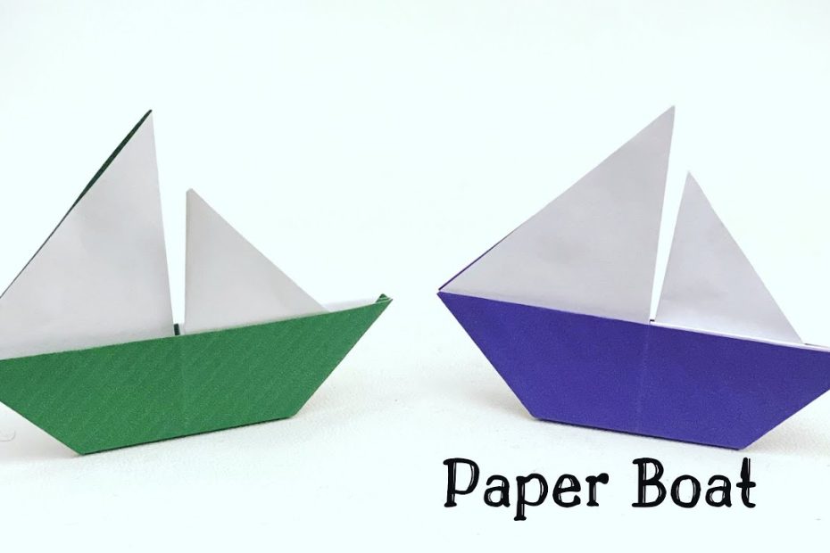 How To Make Easy Paper Sail Boat For Kids / Nursery Craft Ideas / Paper  Craft Easy / Kids Crafts - Youtube