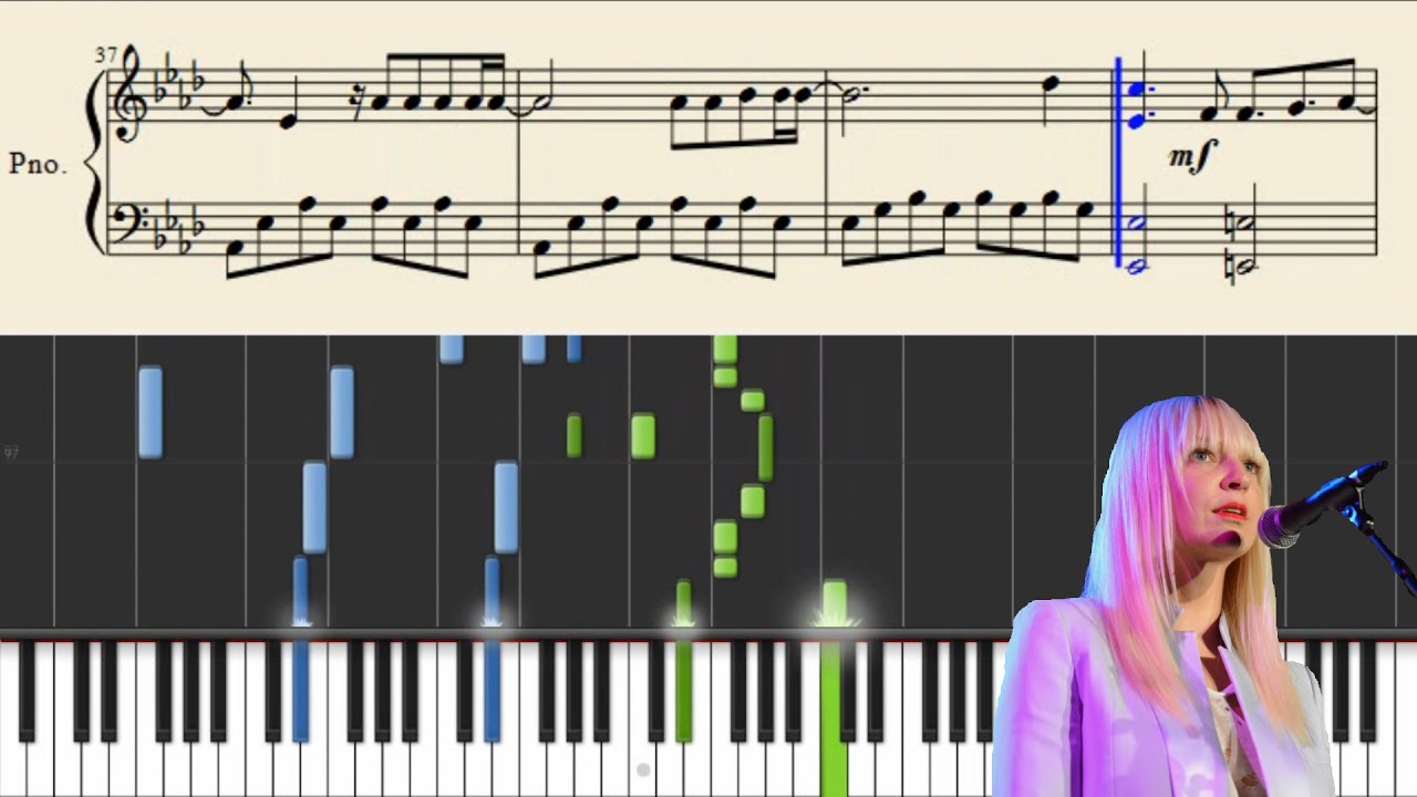 Sia - Bird Set Free - Piano Tutorial + Sheets - Youtube