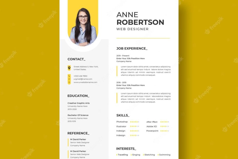 Free Psd | Professional Modern And Minimal Resume Or Cv Template