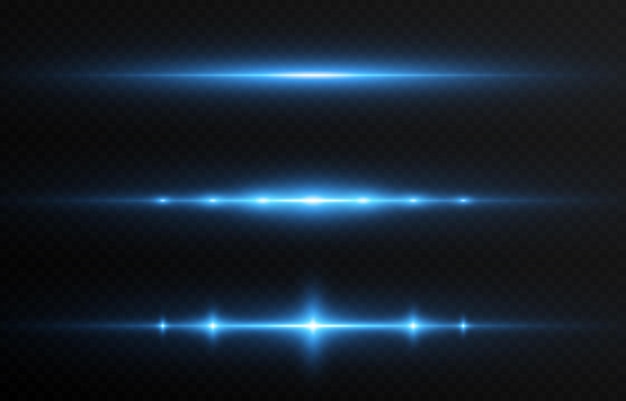Premium Vector | Set Of Vector Glowing Lines Horizontal Glowing Lines Png  Magic Glow Line Light Blue Light Png
