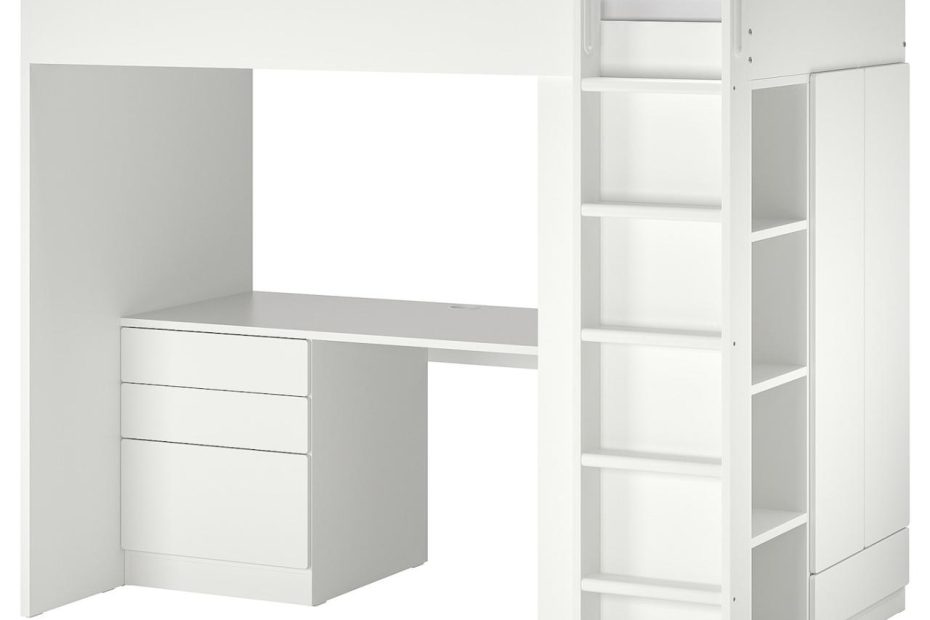 Småstad Loft Bed, White White/With Desk With 4 Drawers, Twin - Ikea Ca